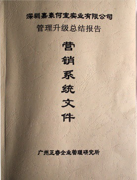 深圳市嘉豪何室實業(yè)有限公司管理升級總結(jié)報告